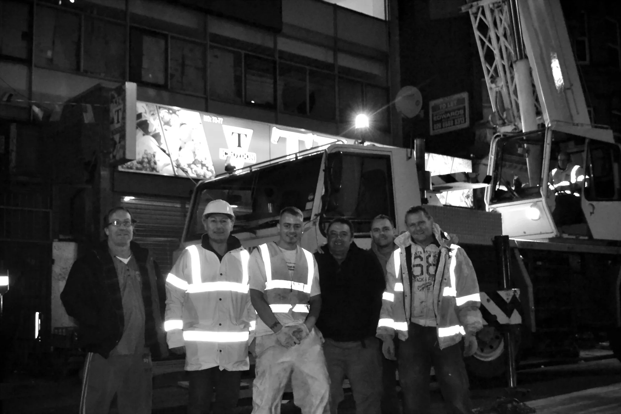 Kaplan Construction - archive photo of an early company project
