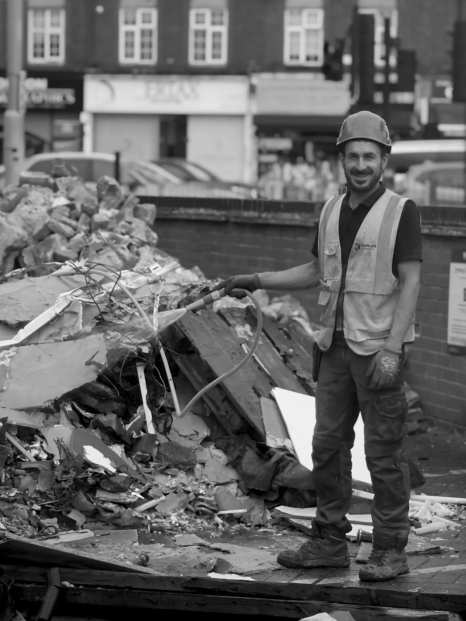 Kaplan Construction - tradesmen on site in London